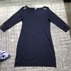 Lilly Pulitzer navy Sophie with gold detail